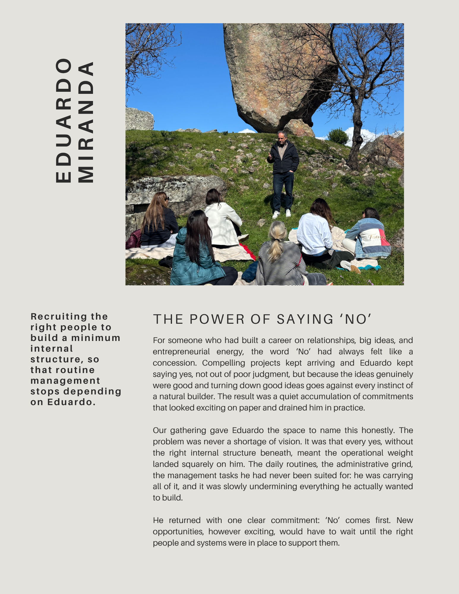 THE POWER OF SAYING ‘NO’