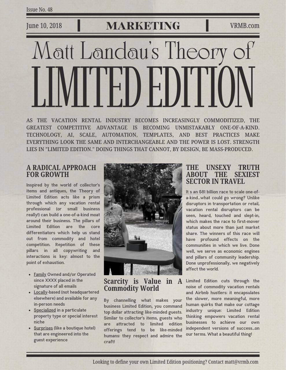 Theory of Limited Edition